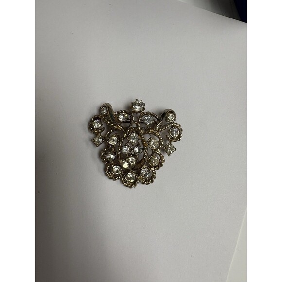 Vintage Large Cluster of 20 Gorgeous Sparkling Rhinestones Brooch Pin - Picture 3 of 8